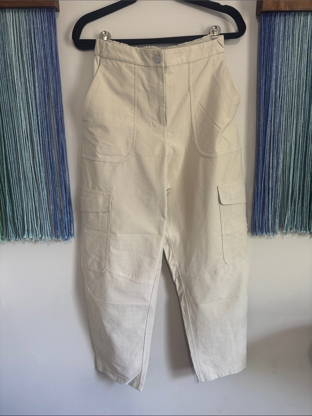 lululemon athletica ivory utilitech Cargo  barrel Pants